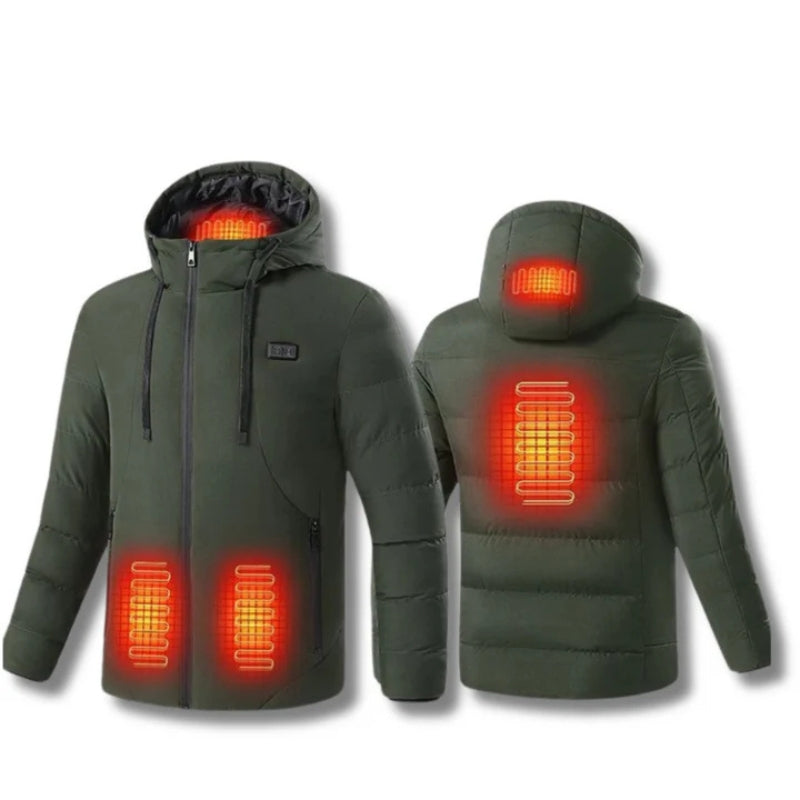 Skorter | Heated Puffer Jacket – Rechargeable Heated Jackets with Battery Pack, Best Heated Winter Coat for Men & Women UK