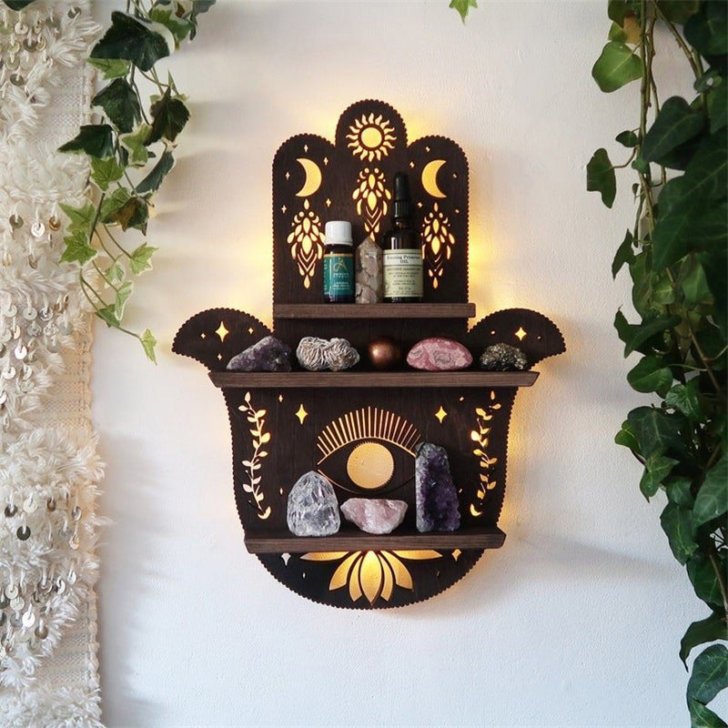 skorter | Luna Moth Lamp Crystal Shelves