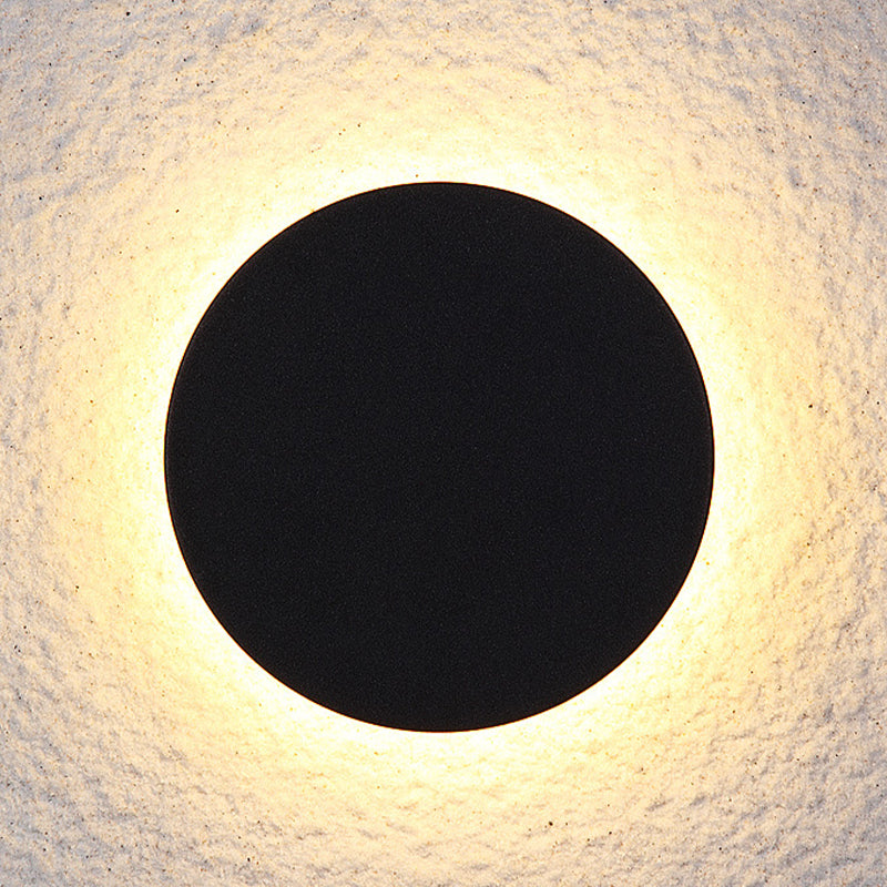 Skorter | LunaGlow - Minimalist LED Wall Lamps Black Metal for Garden and Hallway