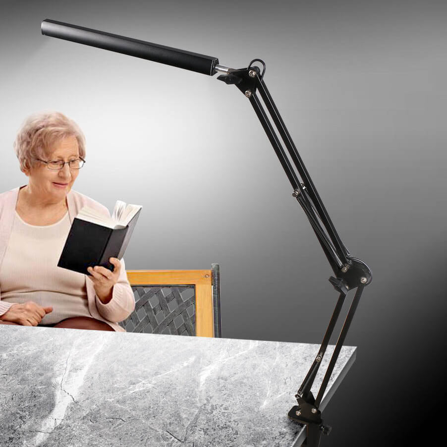 Skorter | LED Foldable Long Arm Clip Eye Protection USB Reading Table Lamp