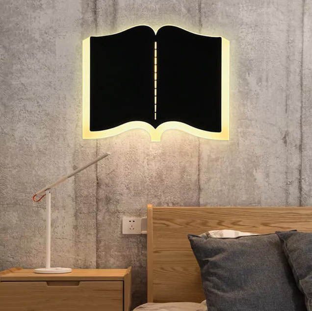 Skorter | Minimalist 1-light LED wall lamp in iron in book shape