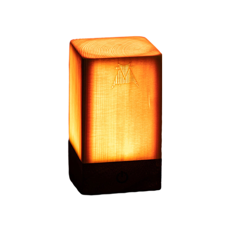 Skorter | LumiHout - LED Table Lamp with Battery and Touch Control