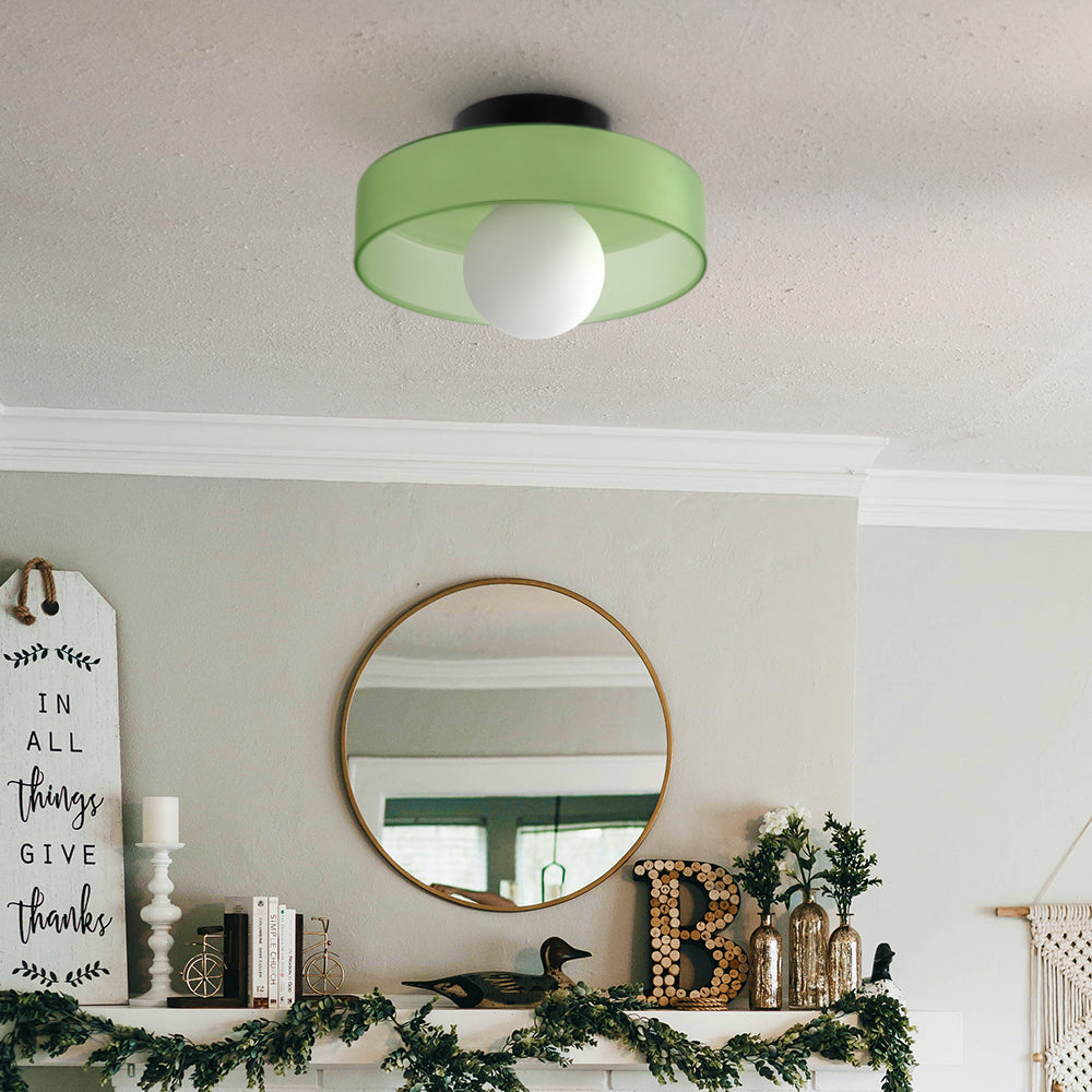 Skorter | LED Round Flush Mount Ceiling Light Fixture - Modern Energy-Efficient Lighting for Contemporary Home Décor & Low Ceilings