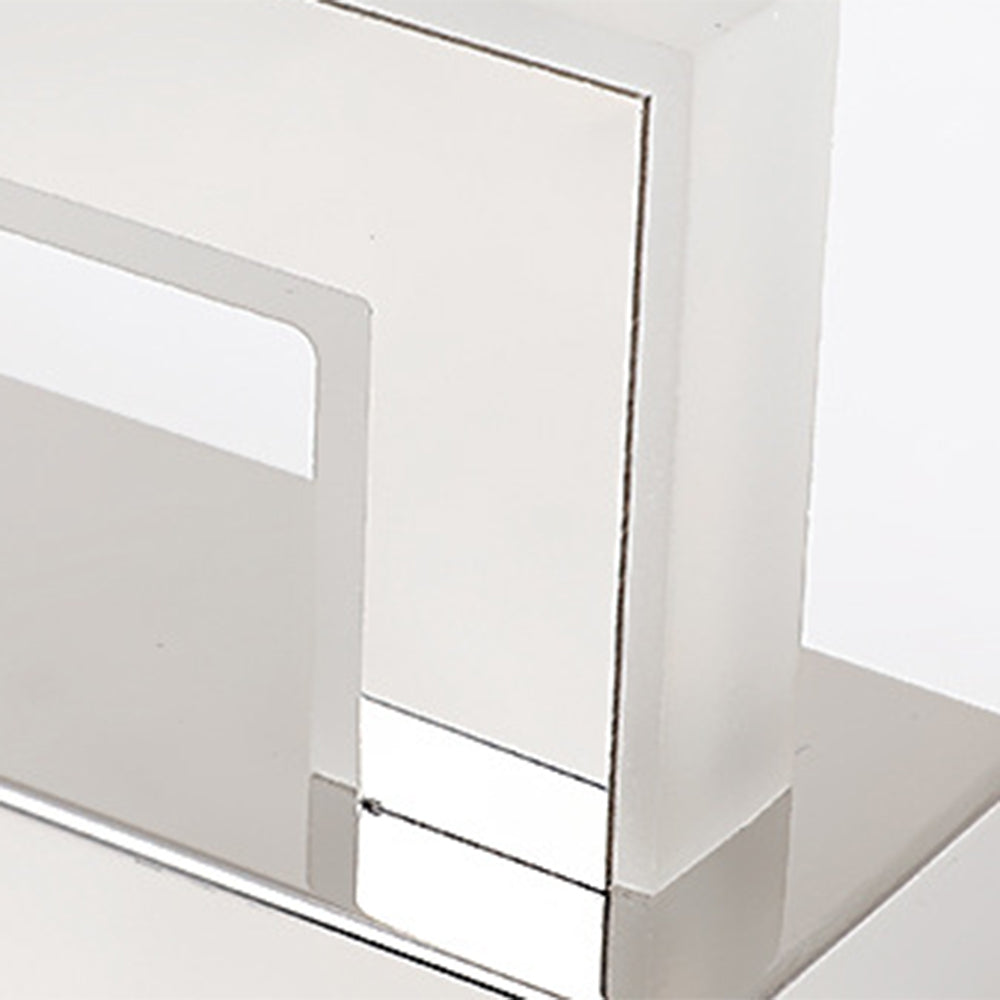 Skorter | Leigh Rectangular Mirror Front LED Wall Lamp - Bedroom Metal/Acrylic