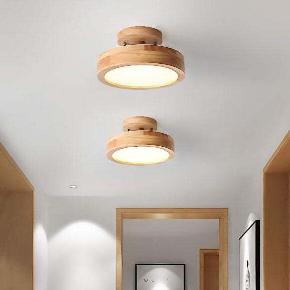 Skorter | Scandinavian round LED semi-flush mount ceiling light