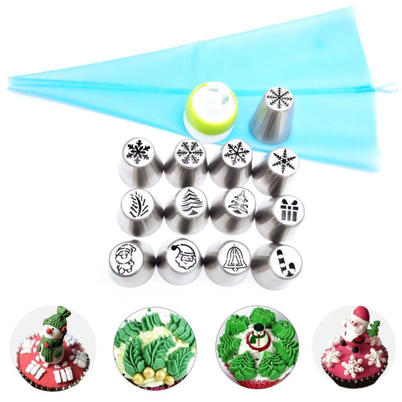 Skorter | Christmas Baking Piping Nozzle Set
