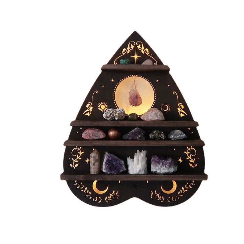 skorter | Luna Moth Lamp Crystal Shelves
