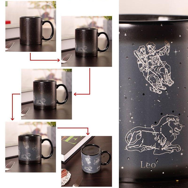 skorter | 12 Zodiac Magical Color Changing Star Mug