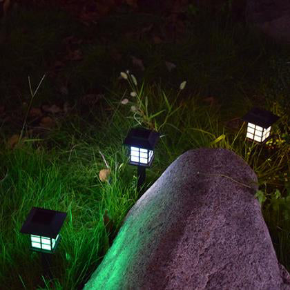 Skorter | Solar Square Lantern LED Outdoor Waterproof Garden Ground Plug Light