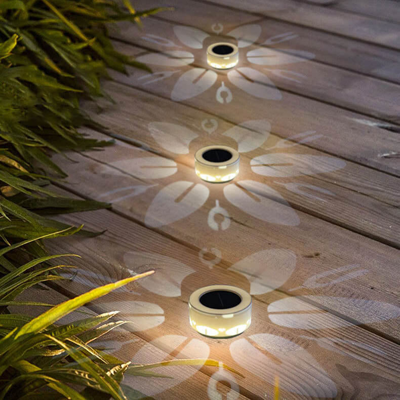 Skorter | Solar flower pattern LED outdoor wall terrace lawn decoration light