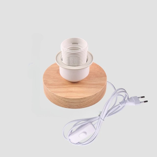 Skorter | RetroWood - Wood Table Lamp with Light Bulb for Atmospheric Lighting