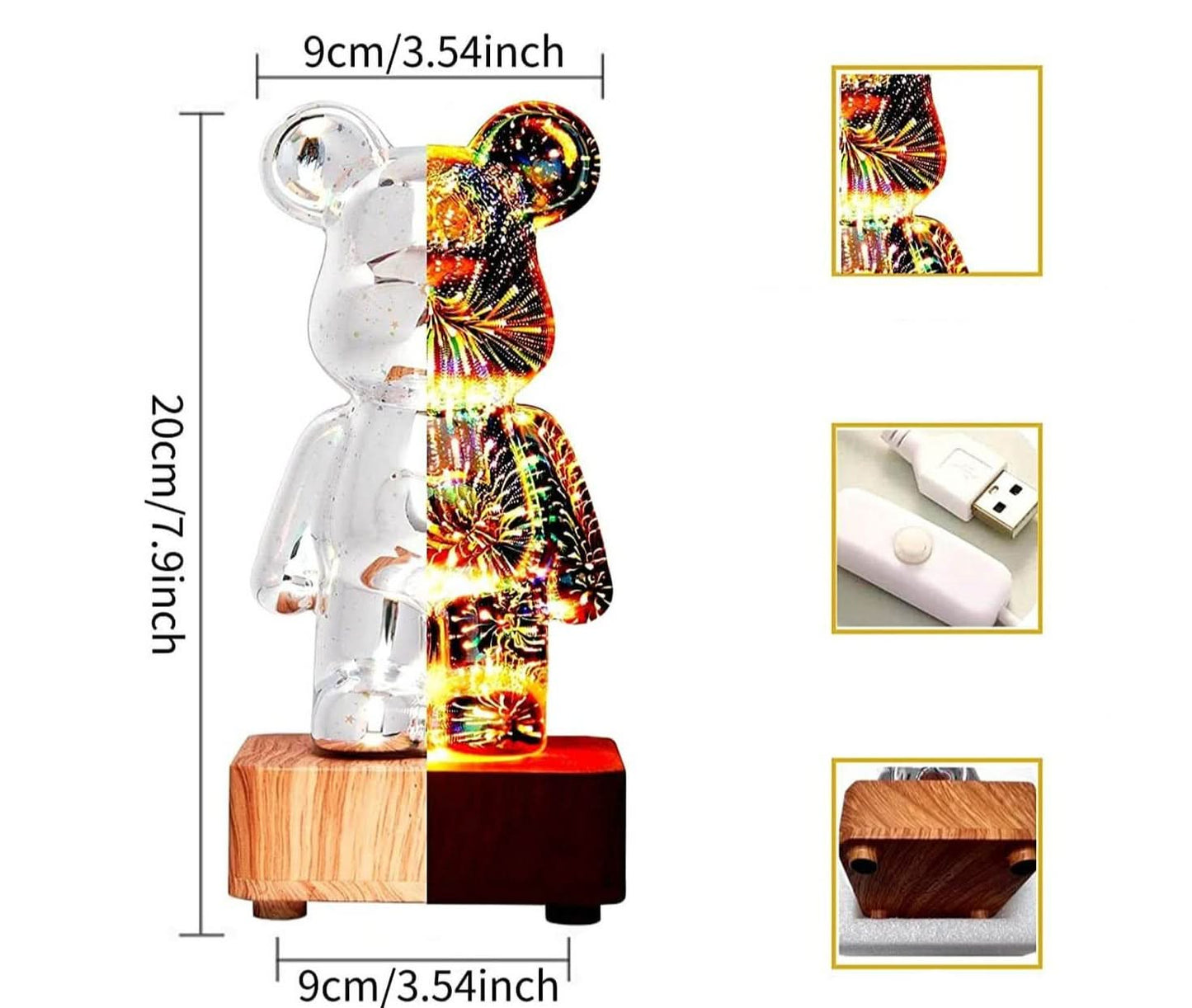 Skorter | 3d Firework Bear Lamp