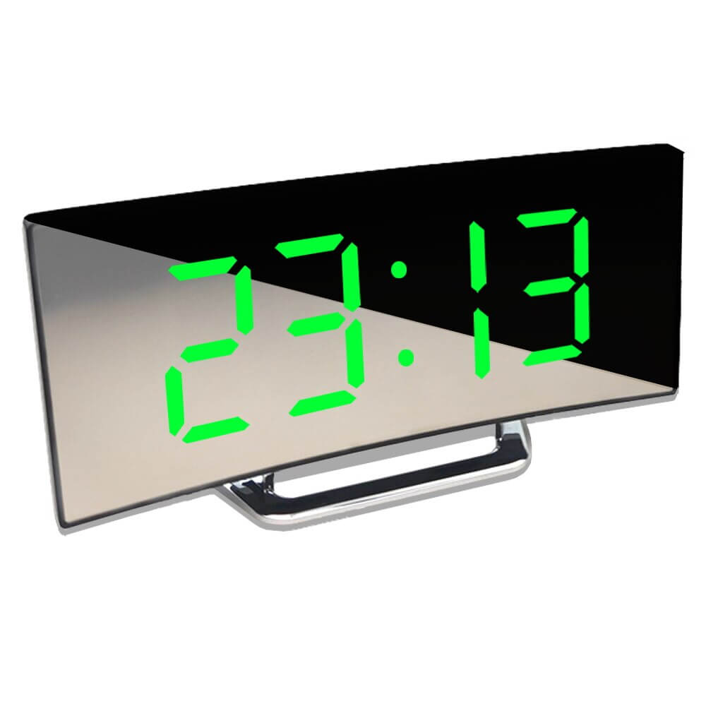 Skorter | Curved LED Digital Alarm Clock - Rass