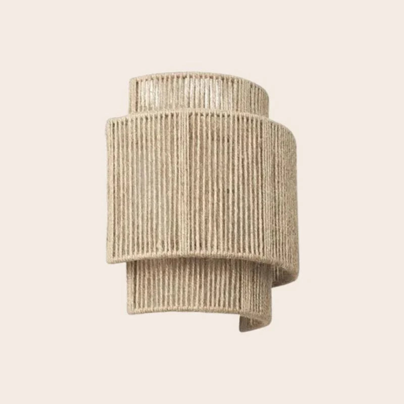 Skorter | Modern Braided Rattan Wall Lamp