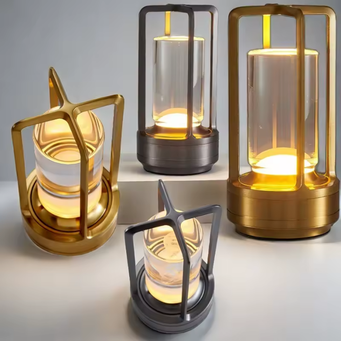 Skorter | Warm LED Cordless Table Lamp – Battery Operated Nordic Design - LED with Touch Control, Suitable for Bedroom, Home, Outdoor - Ideal Night Light