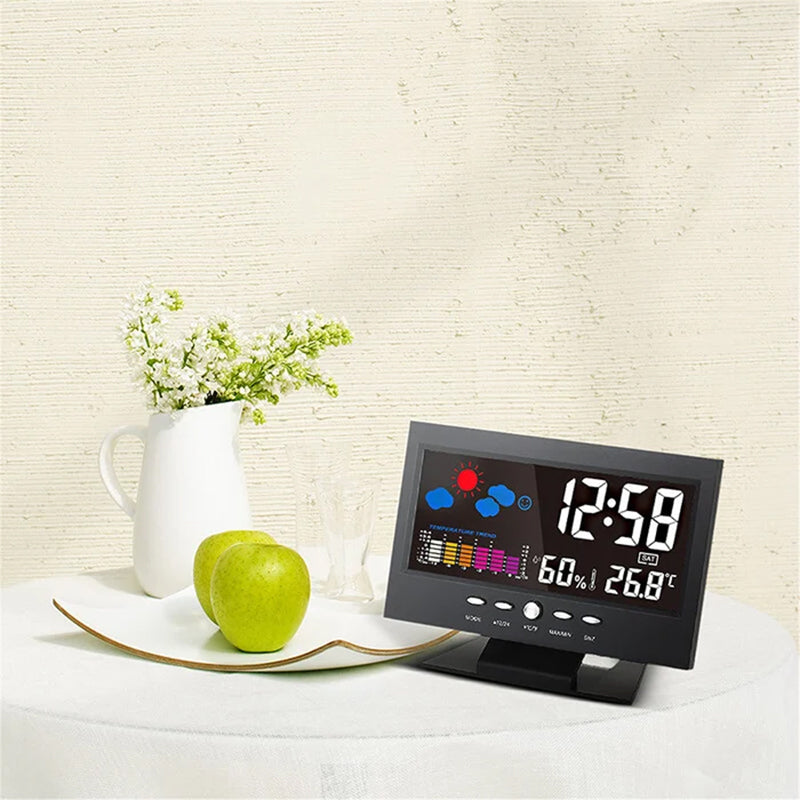 Skorter | LED Alarm Clock with Temperature and Humidity Monitoring