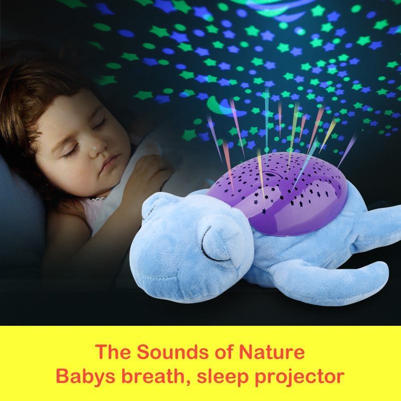 Skorter | Sleep LED Lighting Stuffed Animal Led Night Lamp Plush Toys With Music & Stars Projector Light