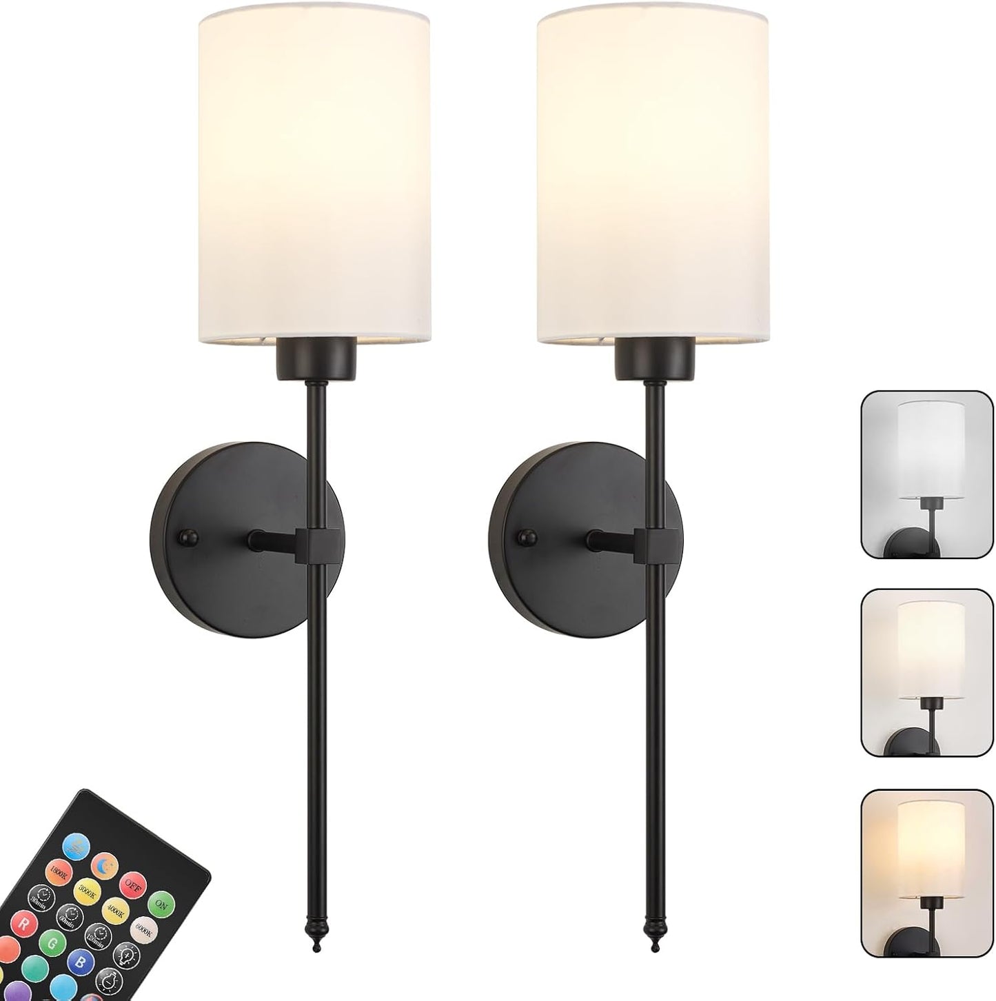 Skorter | Lumoease Wireless Wall Lamps (Set with 2 + 2 Bulbs Free)