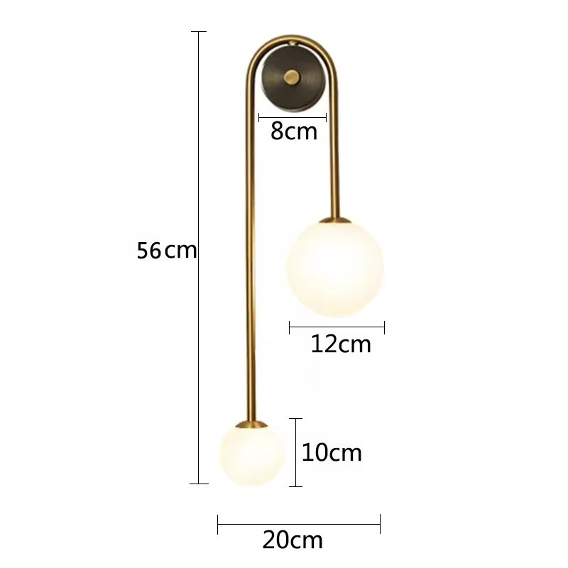 Skorter | AuroraGlass Wall Lamp - Modern LED Lamp for Bedroom and Living Room
