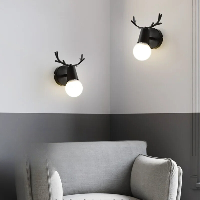 Skorter | AntlerGlow - Modern Adjustable Children's Room Wall Lamp