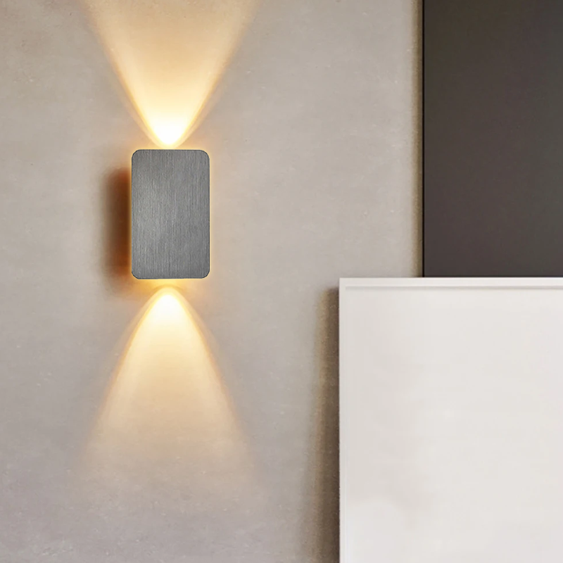 Skorter | Aria Modern Square Wall Lamp β Up and Down Lighting for Bedroom and Living Room
