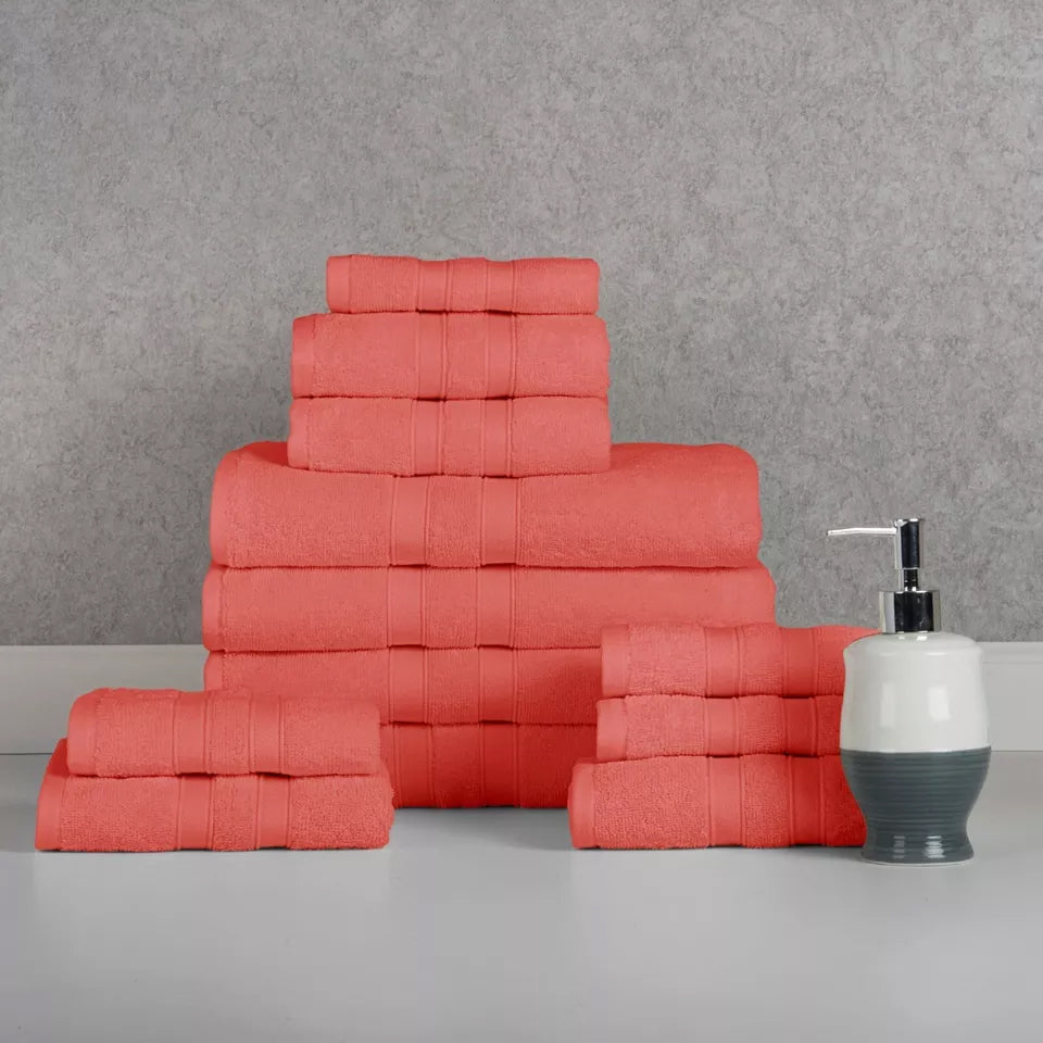 Skorter | 12-piece: Bibb Home Egyptian cotton towel rack