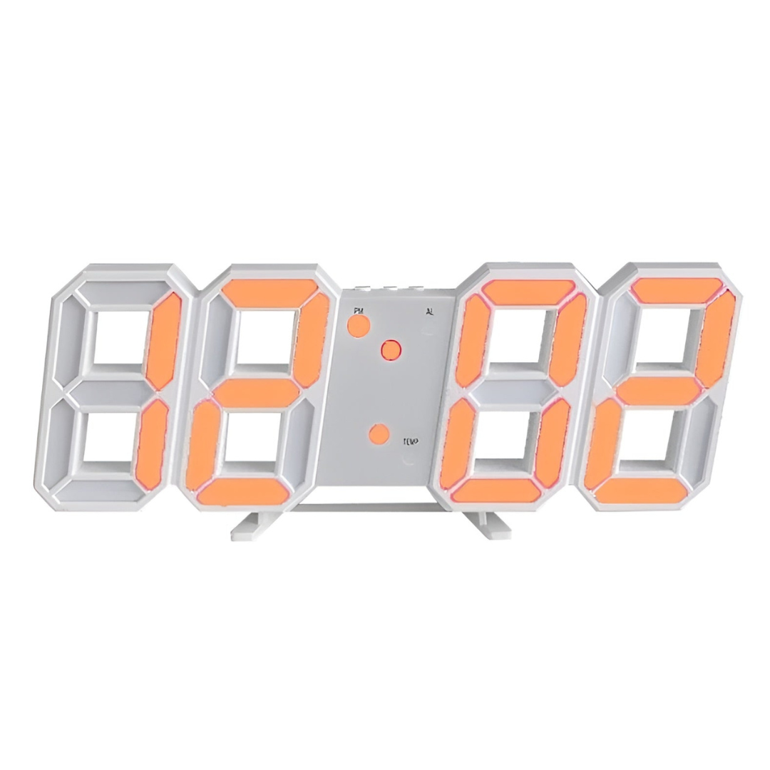 Skorter | Modern 3D LED Wall Clock – Digital Eye‑Catching Display