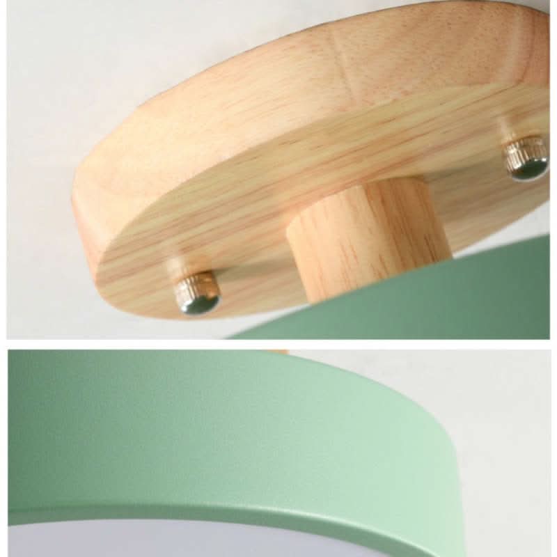 Skorter | Modern Wood LED Ceiling Light with Dimmable Function