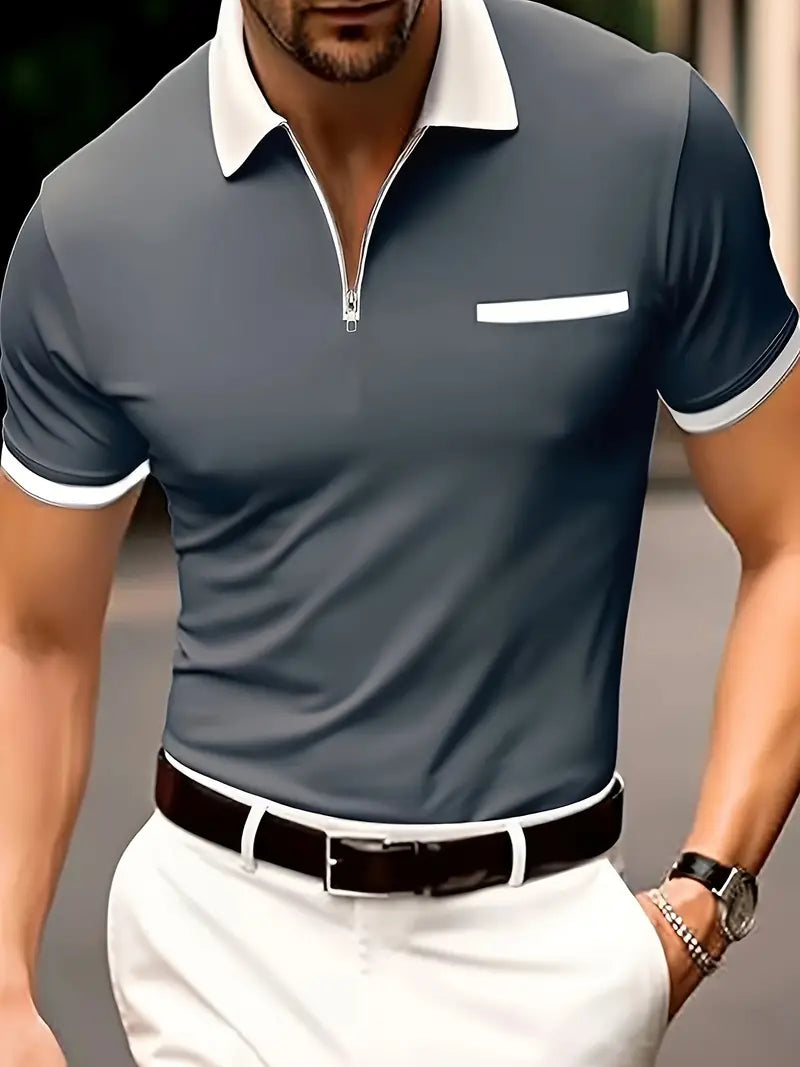 Skorter | – breathable men's golf shirt with v-neck