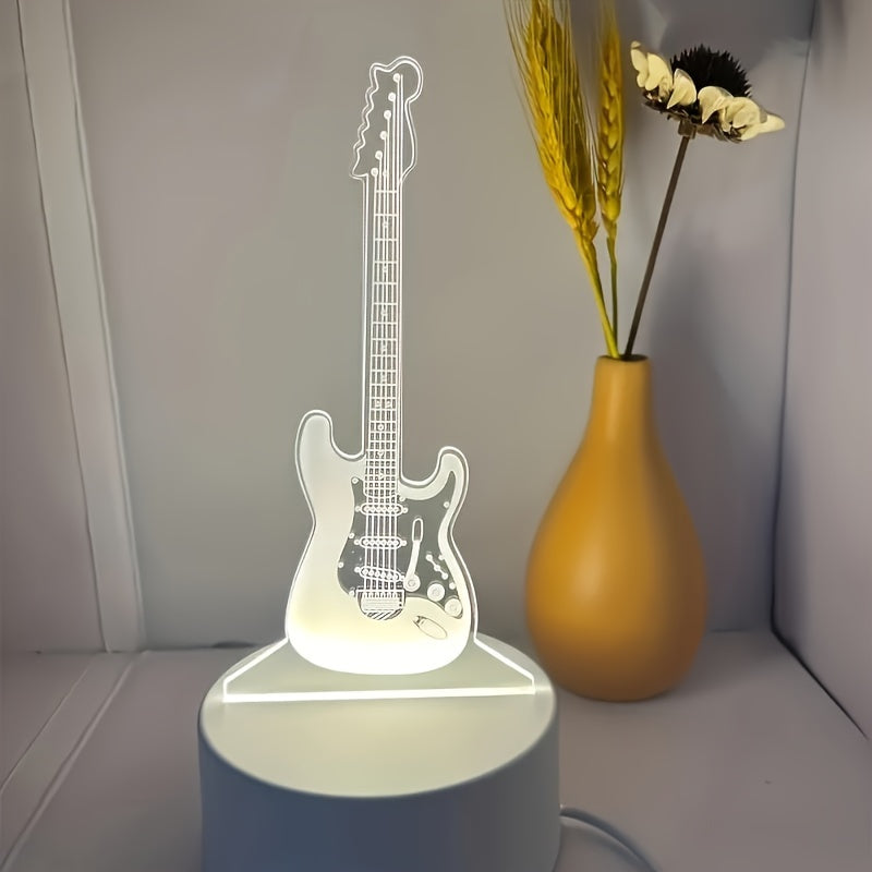 Skorter | MusicGlow - 3D Guitar LED Night Light with Multicolored Mood Lighting