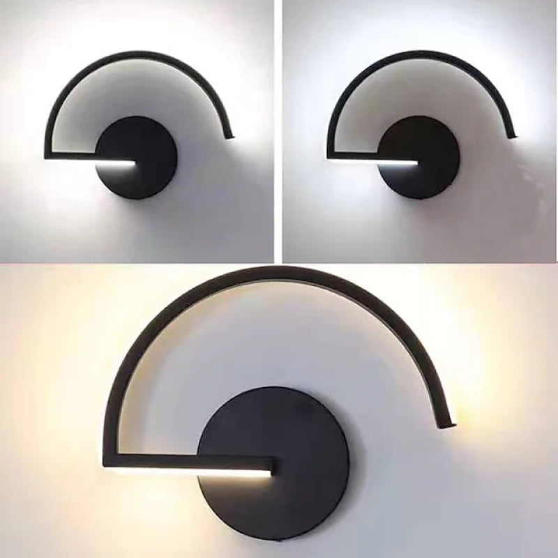 Skorter | Modern LED Wall Lamp Black/White Metal