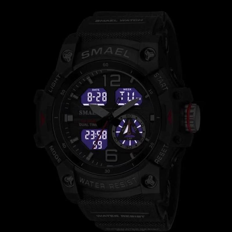 Skorter | Men's waterproof sports wristwatch with date and multifunction LED alarm stopwatch