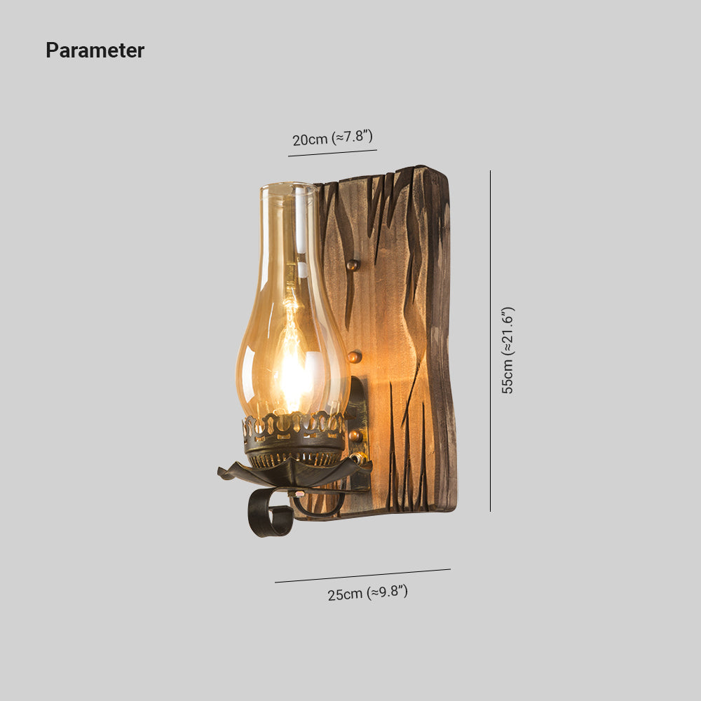 Skorter | Austin Vintage LED Wall Lamp Indoor Living Room/Bedroom Wood