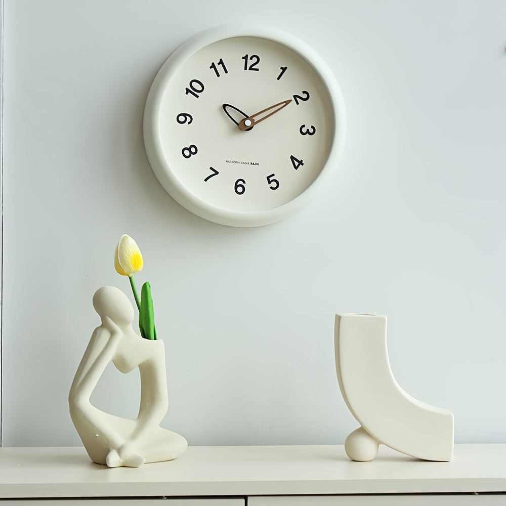 Skorter | SilenceTime - Silent 10-Inch Wall Clock for Bedroom and Living Room