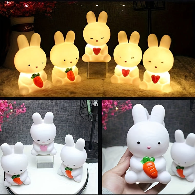 Skorter | BunnyGlow - Cute Bunny Lamp with LED Light for Decoration and Night Lighting