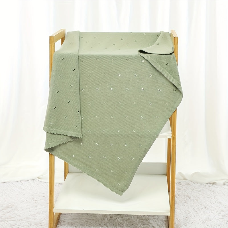 Skorter | Baby Knitted Solid Color Blanket, Stroller Cover Air-Cooled Blanket Easter Gift, Halloween, Christmas Gift