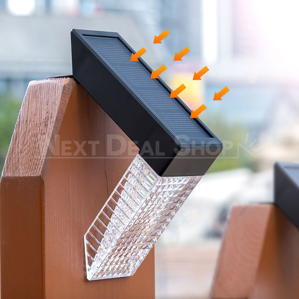 Skorter | 2 Pack - Solar-Powered Outdoor Deck Lights