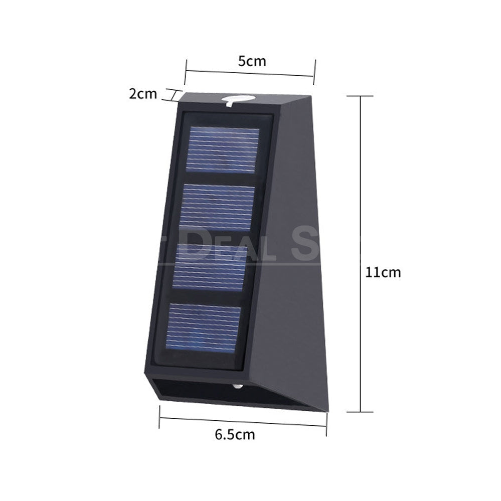 Skorter | 2 Pack - Solar Powered Up & Down Outdoor Wall Light