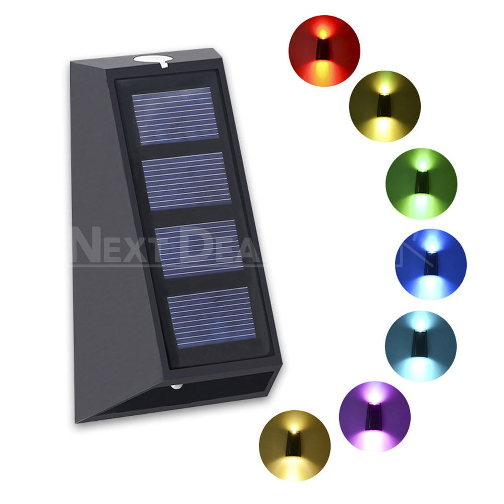 Skorter | 2 Pack - Solar Powered Up & Down Outdoor Wall Light