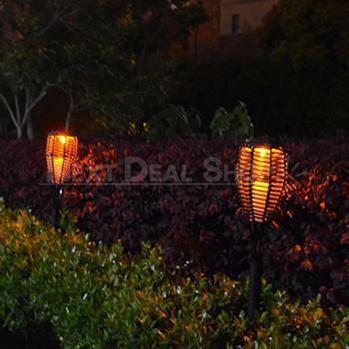 Skorter | 2 Packs Giant 31" Solar-Powered Resort Style Torch Lamp