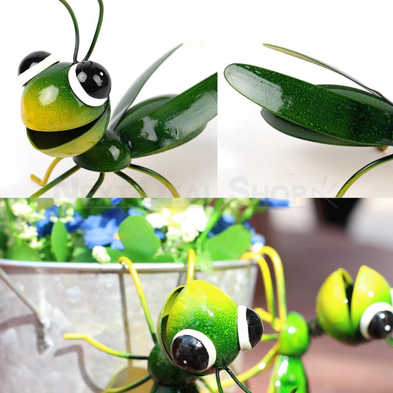 Skorter | 2 Pcs - Metal Grasshopper Garden Decor