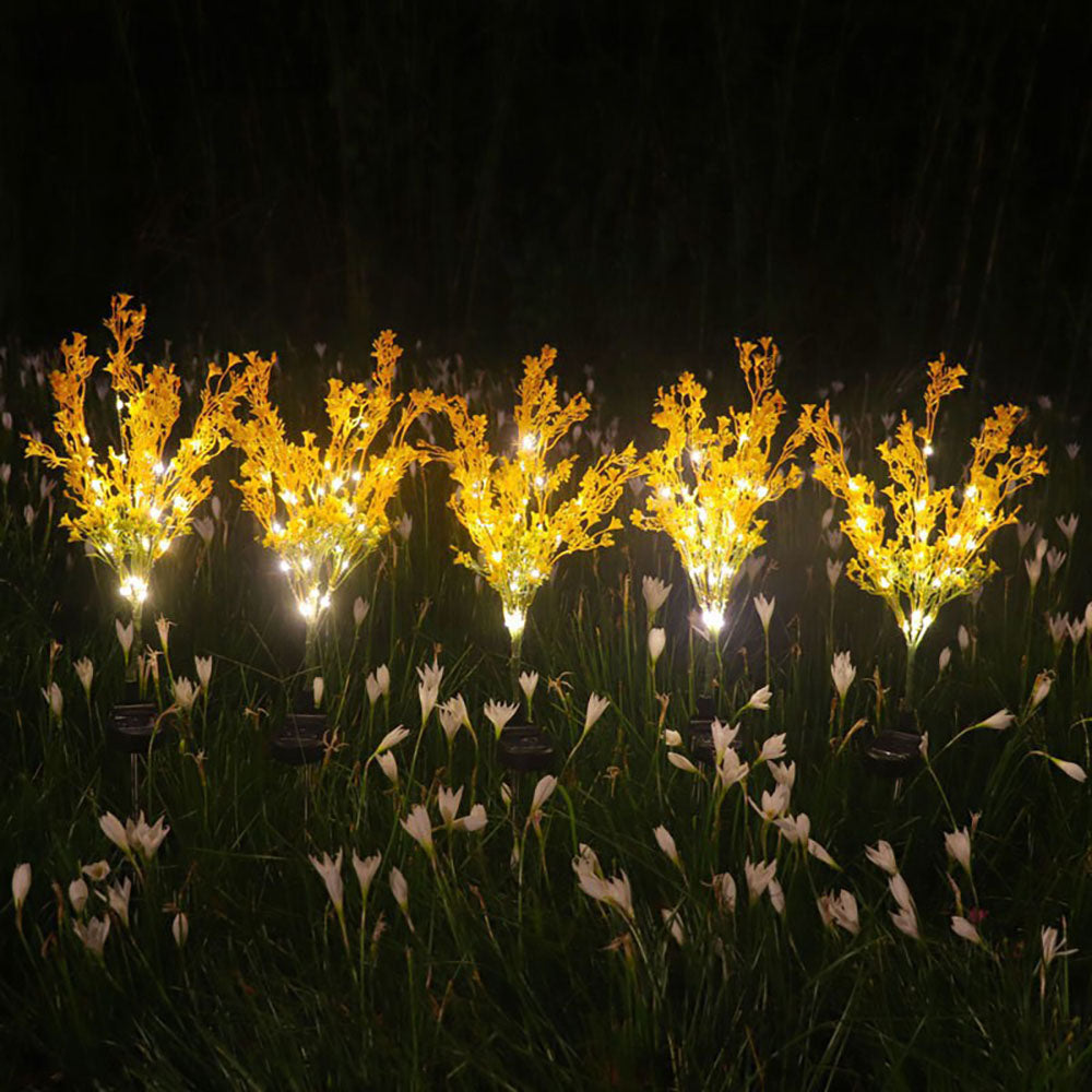 Skorter | 2 Pcs - Solar Powered Rapeseed Flower Stake Light