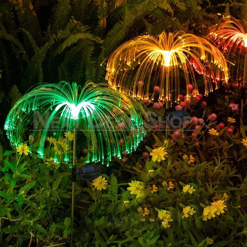 Skorter | 2 Pcs - Solar Powered Color Changing Jellyfish Stake Light