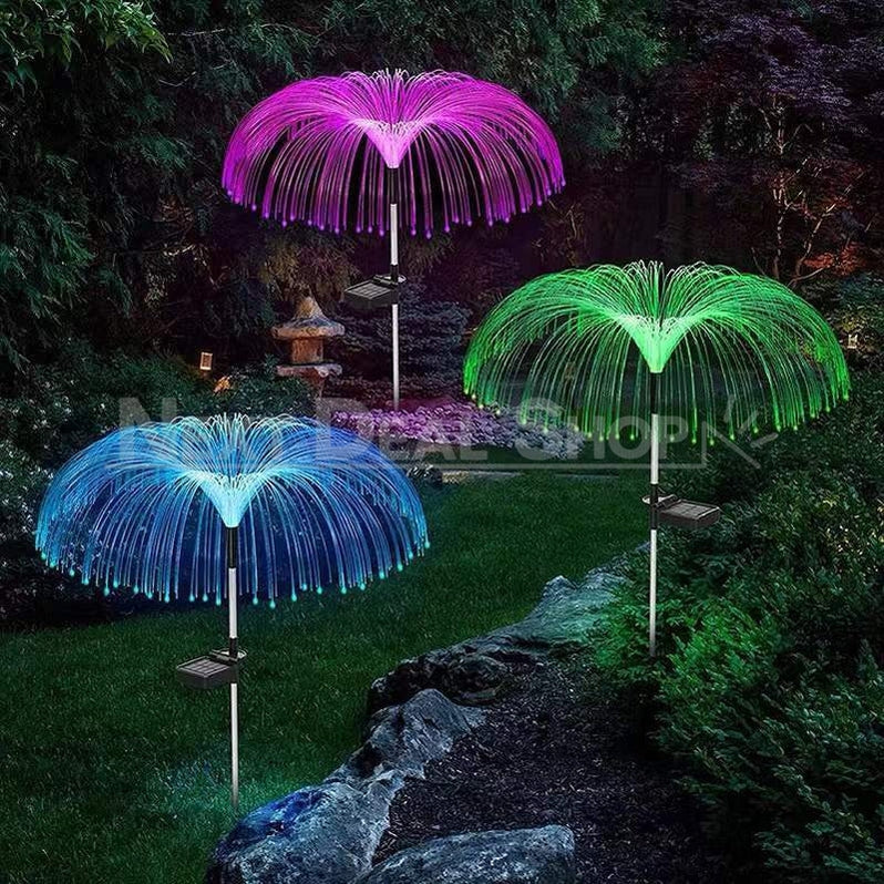 Skorter | 2 Pcs - Solar Powered Color Changing Jellyfish Stake Light