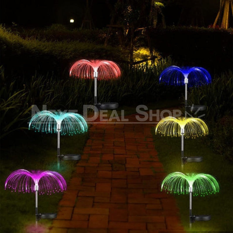 Skorter | 2 Pcs - Solar Powered Color Changing Jellyfish Stake Light
