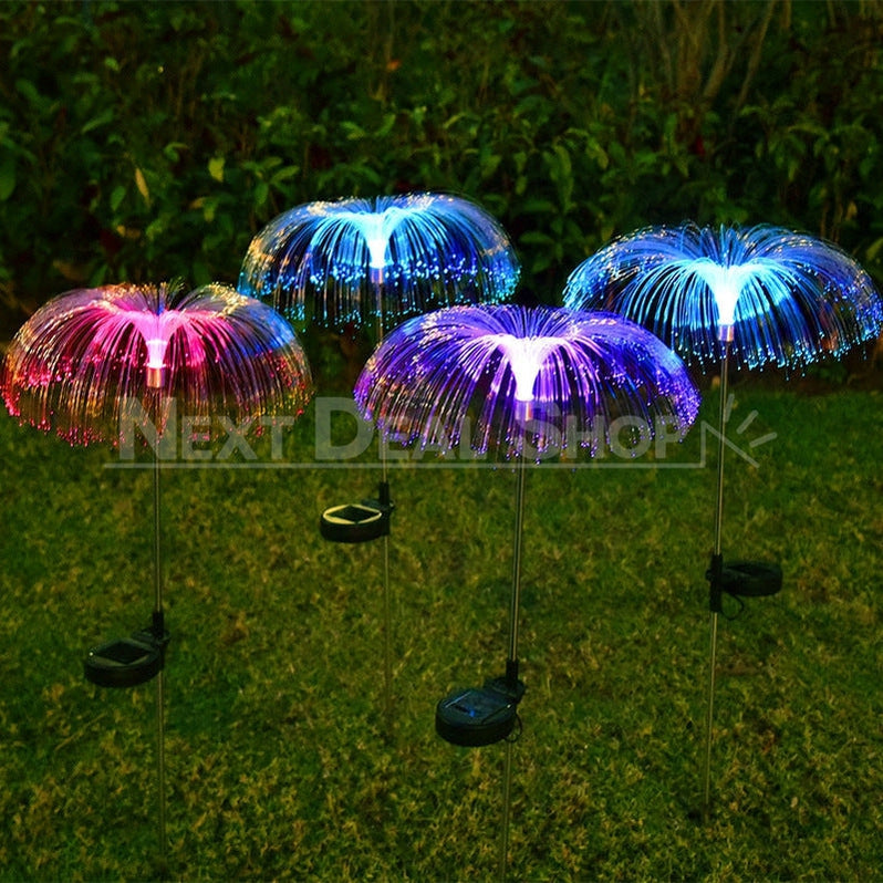 Skorter | 2 Pcs - Solar Powered Color Changing Jellyfish Stake Light