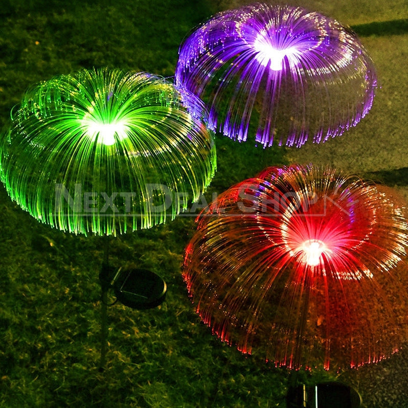 Skorter | 2 Pcs - Solar Powered Color Changing Jellyfish Stake Light