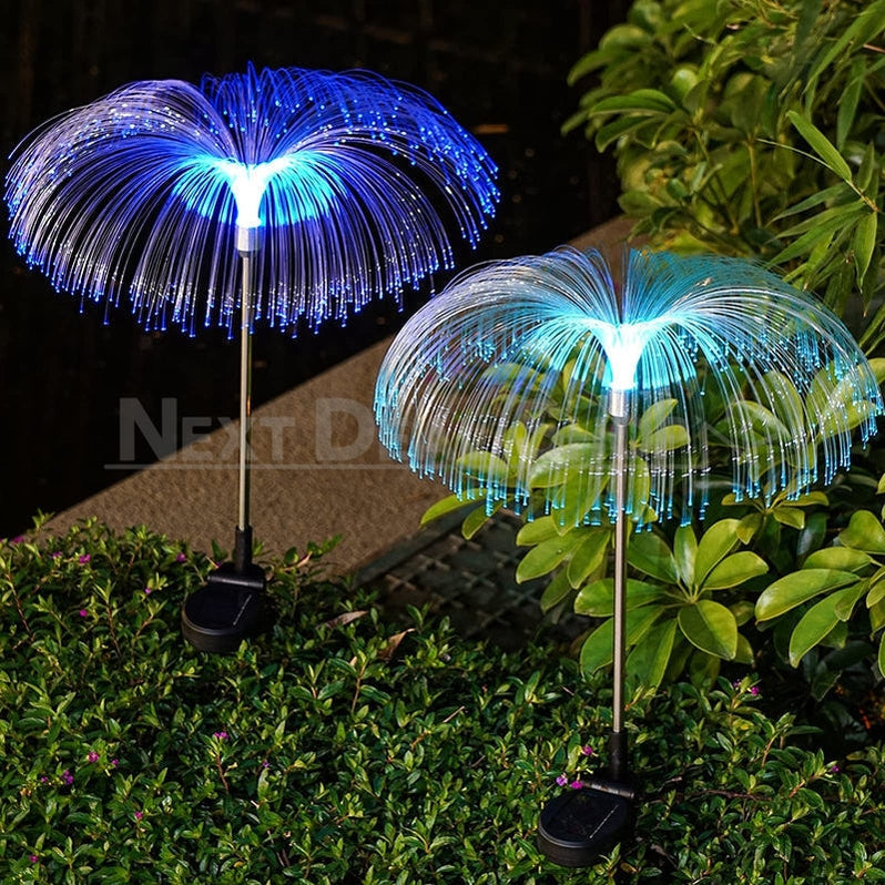 Skorter | 2 Pcs - Solar Powered Color Changing Jellyfish Stake Light