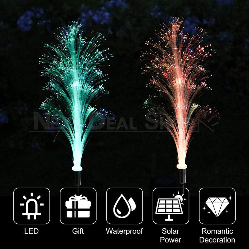 Skorter | 2 Pcs - Solar Powered Color Changing Reed Stake Light