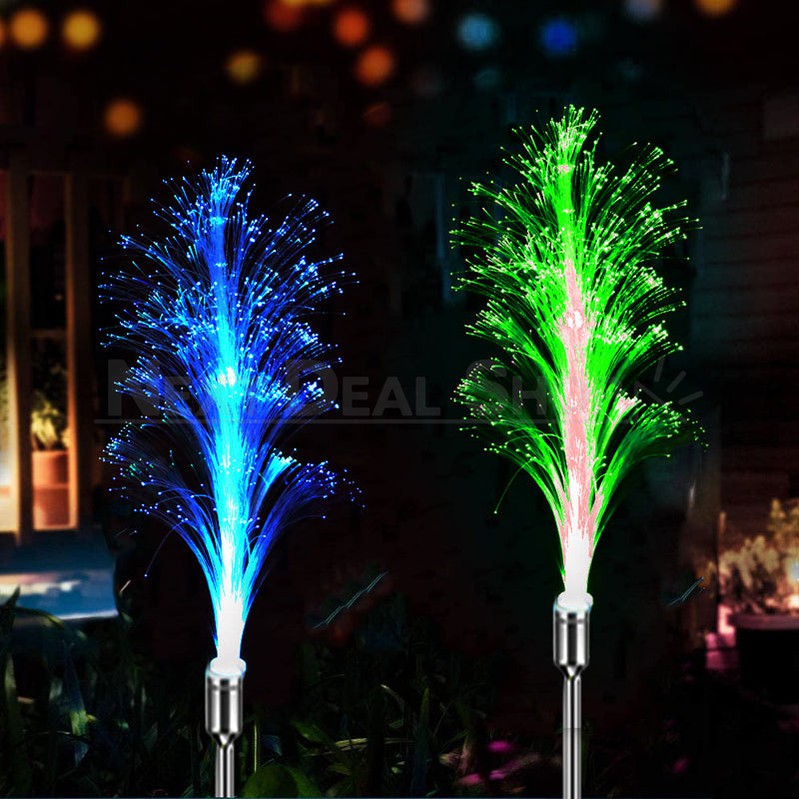 Skorter | 2 Pcs - Solar Powered Color Changing Reed Stake Light